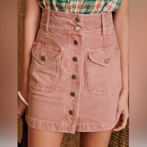 Sezane Denim Bettie Skirt